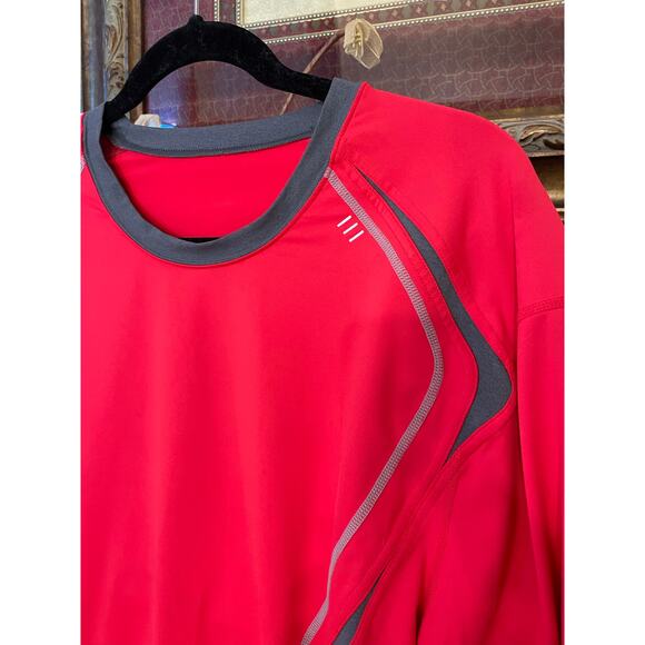 Lululemon Men’s XL Red Long Sleeve Athletic Running Shirt Reflective Logo - Picture 4 of 8